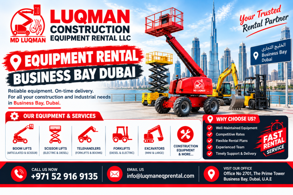 Equipment Rental Business Bay Dubai
