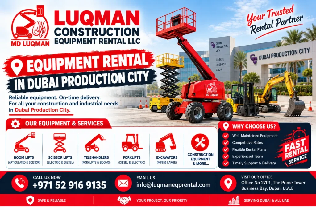 Equipment Rental Dubai Production City