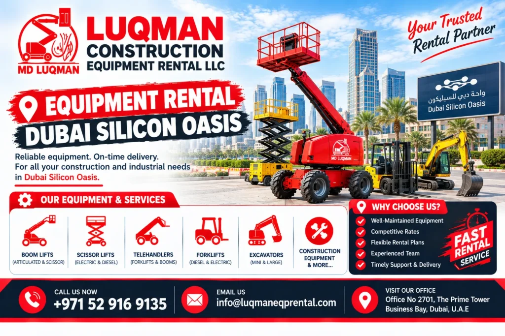 Equipment Rental in Dubai Silicon Oasis