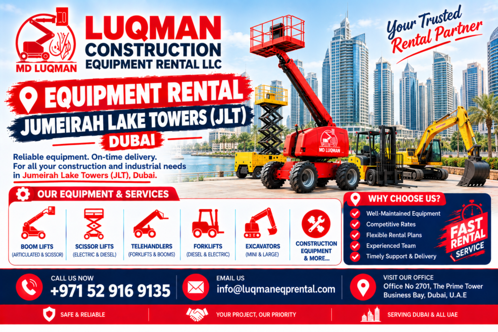 Equipment Rental JLT Dubai