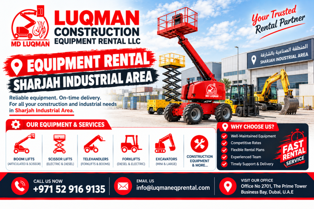 Equipment Rental Sharjah Industrial Area